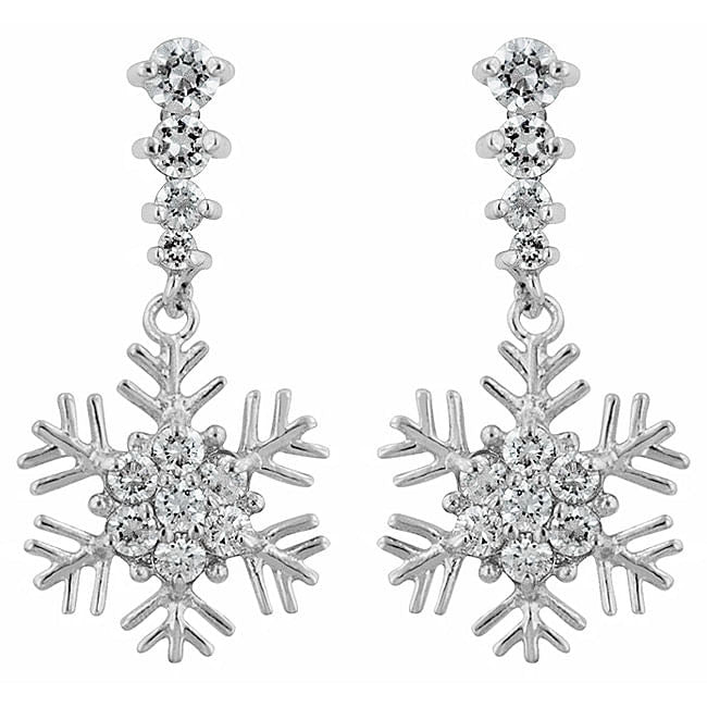 Snowflake Drop Earrings