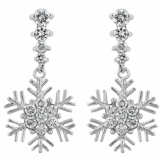 Snowflake Drop Earrings