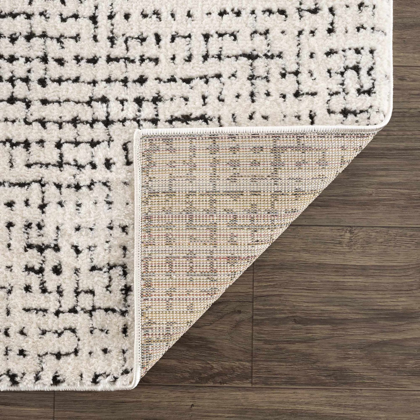 Keita Cream & Black Area Rug