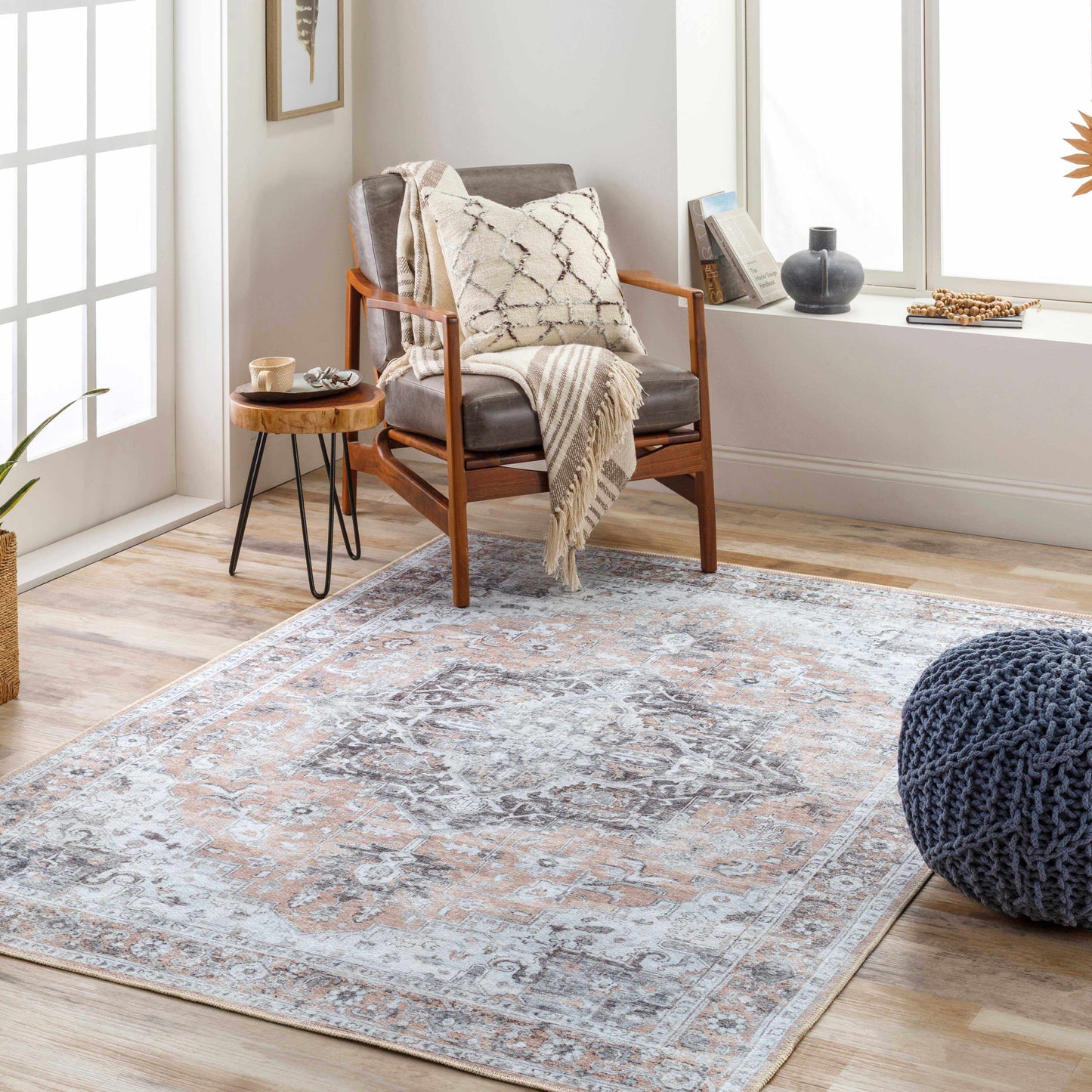 Fatih Washable Area Rug