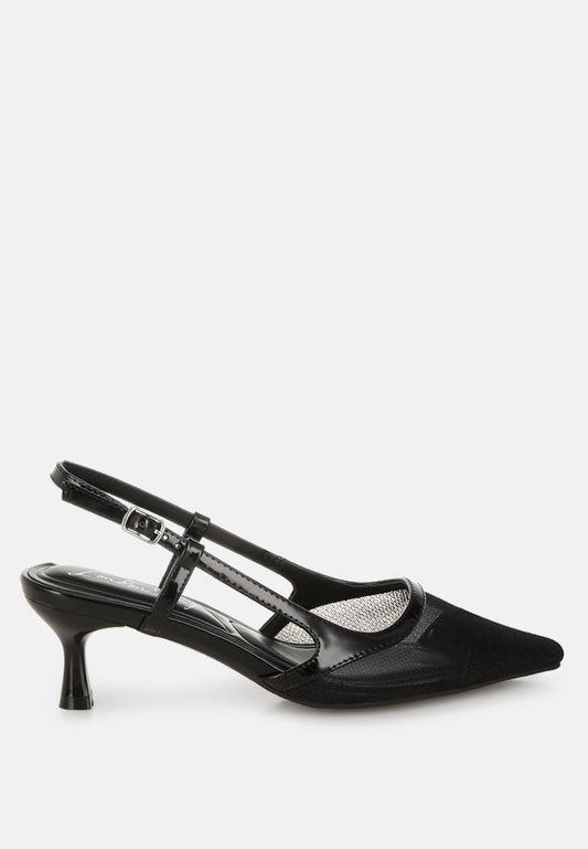 Florina Snip-Toe Slingback Heel Sandals