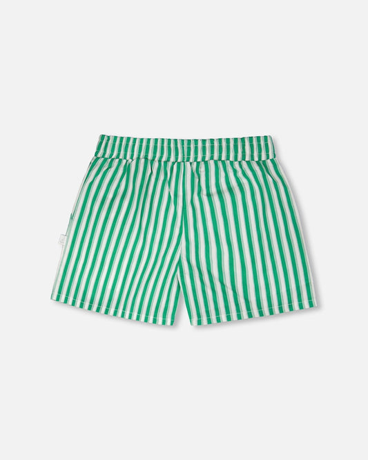 Striped Shorts Green