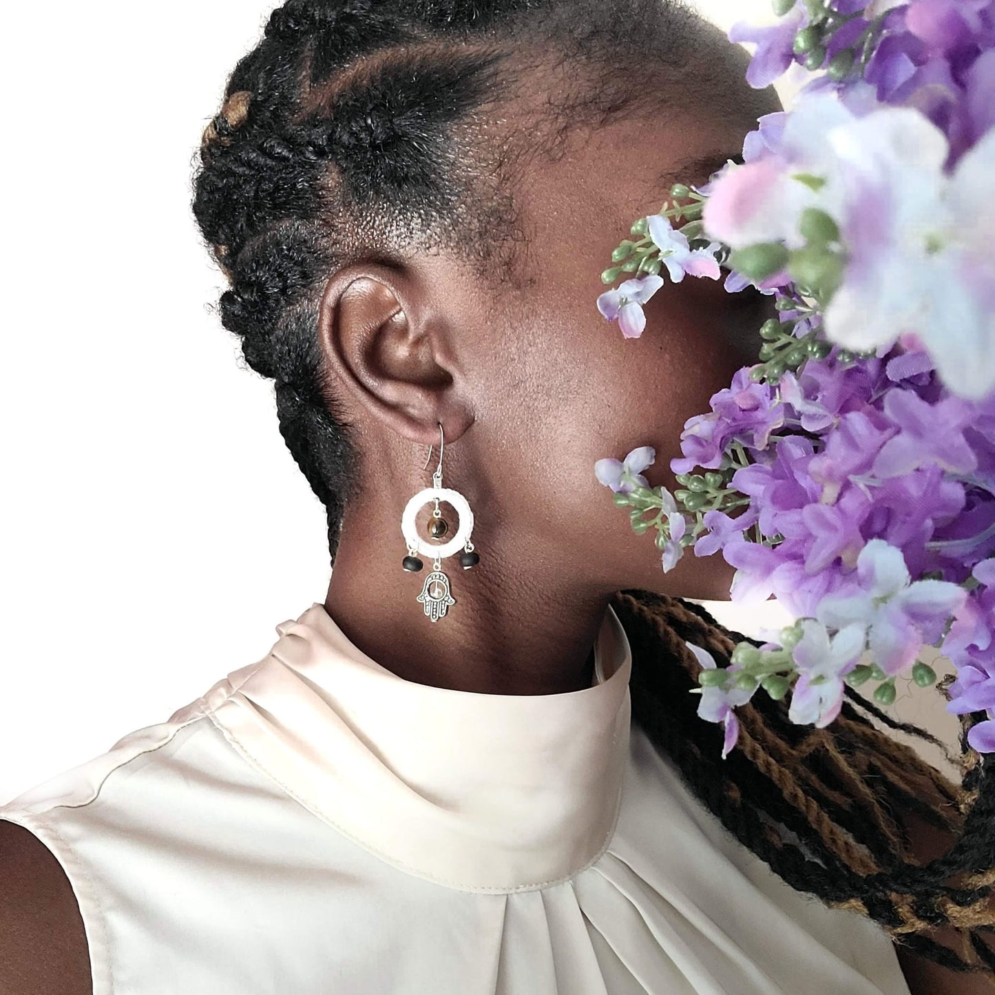 Hamsa Earrings