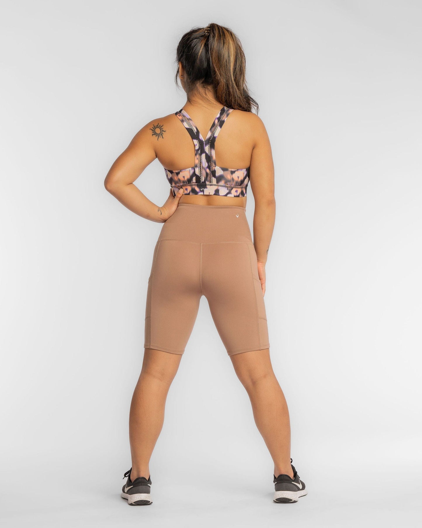 Hi Five High-Waisted Biker Short – Just Brew It (XS/S/M)