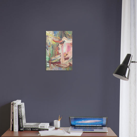 "All Seasons" Abstract I 12x18 Museum-Quality Matte Paper Poster I Original Artwork by American Artist Barbara Cleary