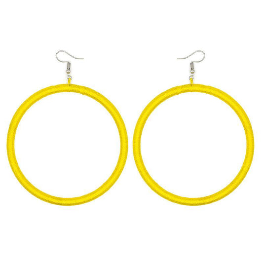 Hoop Embroidery Earrings 04