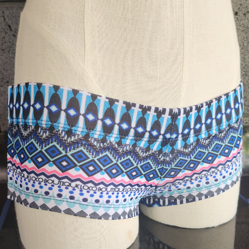 Loco Boutique Azteque Side Gathered Boyshorts