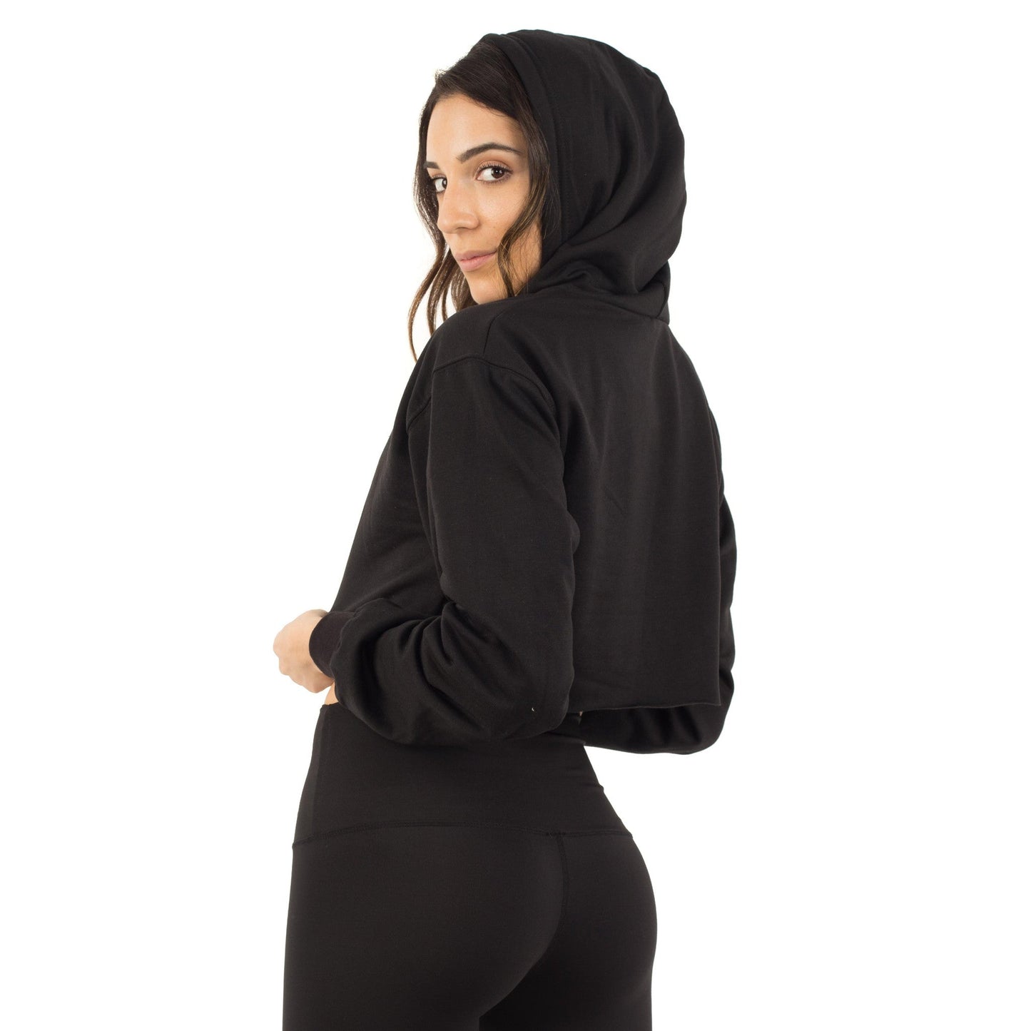 6036 - Women's Cropped Fleece Hoodie