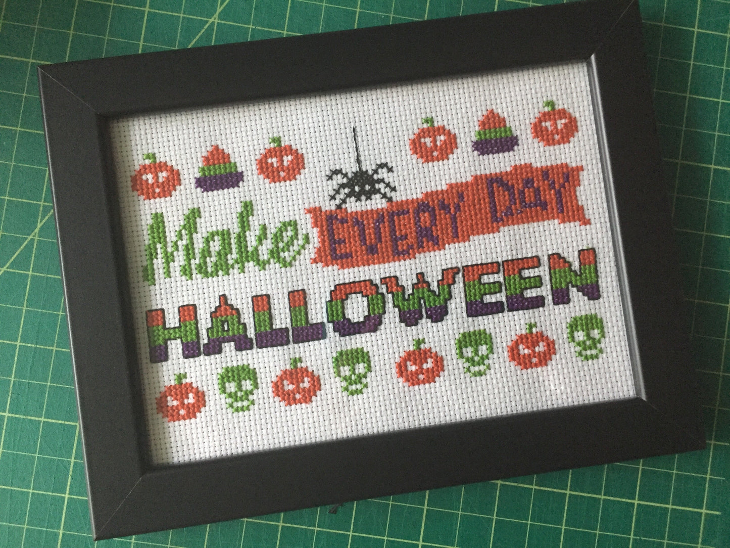 Make Every Day Halloween Counted Cross Stitch DIY KIT Intermediate