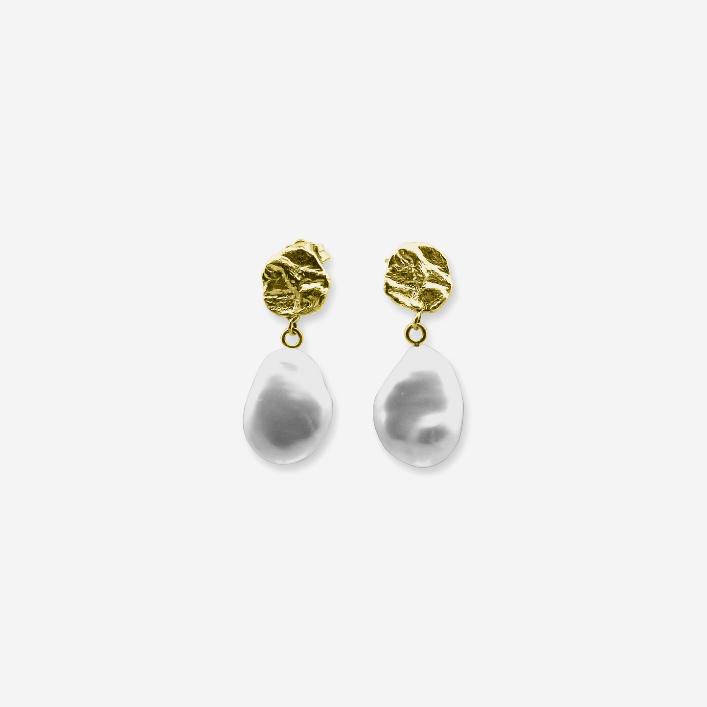 Crumpled Paper Earrings