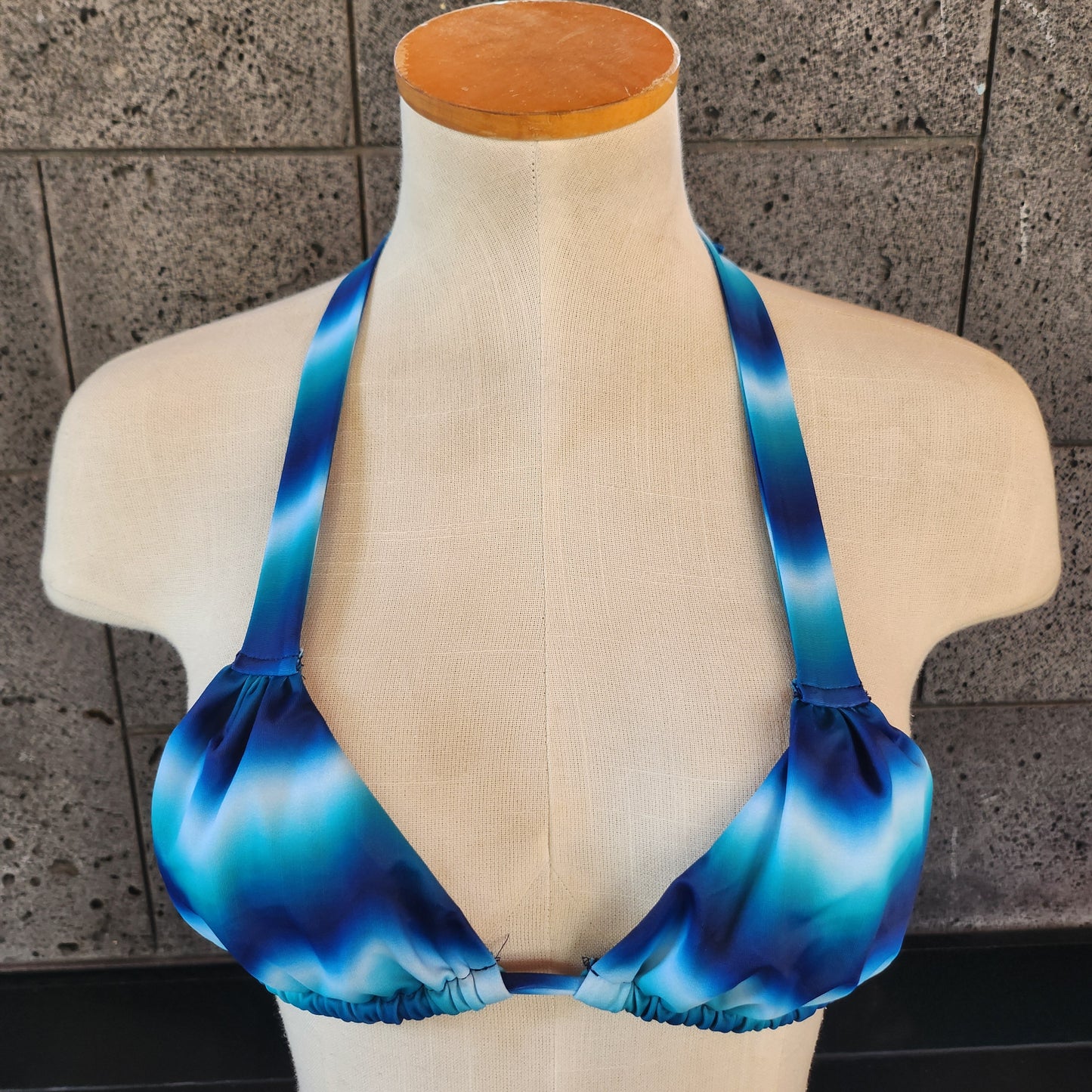 Loco Boutique Bohemian Tie Dye Triangle Bikini Top
