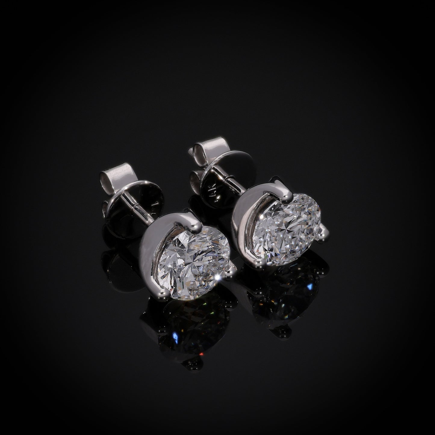 Quarter Stud Earrings