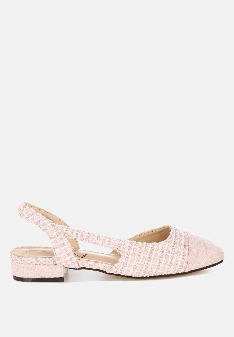 Karita Tweed Slingback Sandals