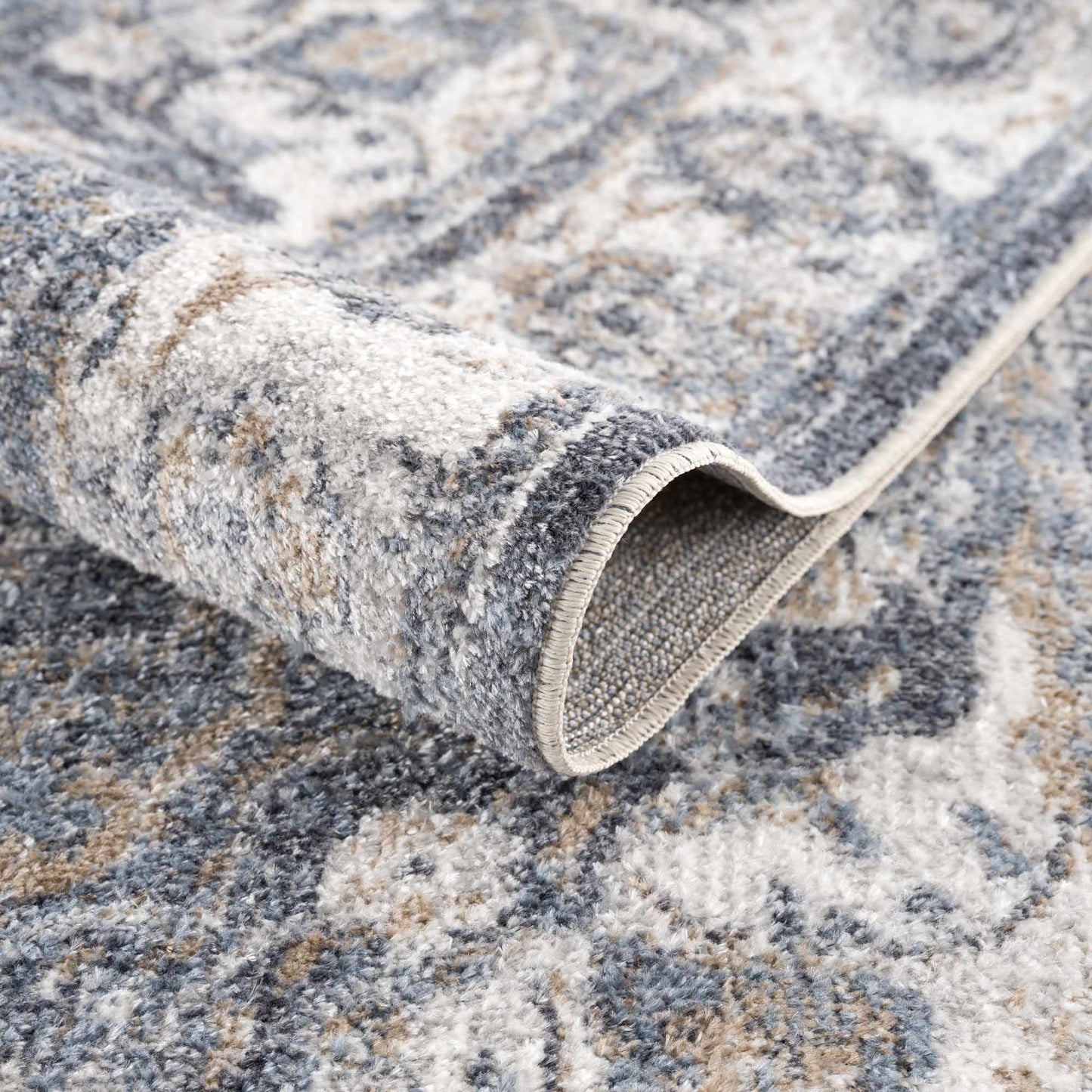 Aurum Blue Washable Area Rug