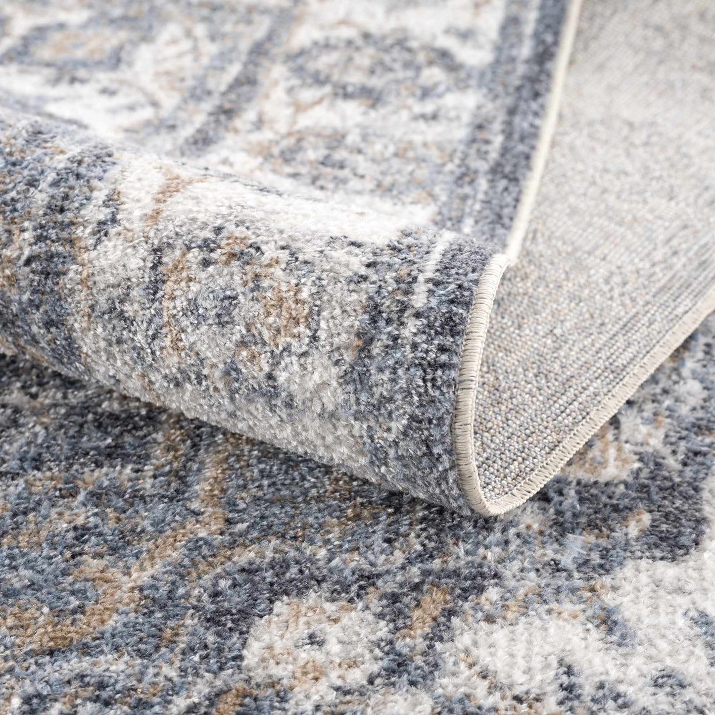 Aurum Blue Washable Area Rug