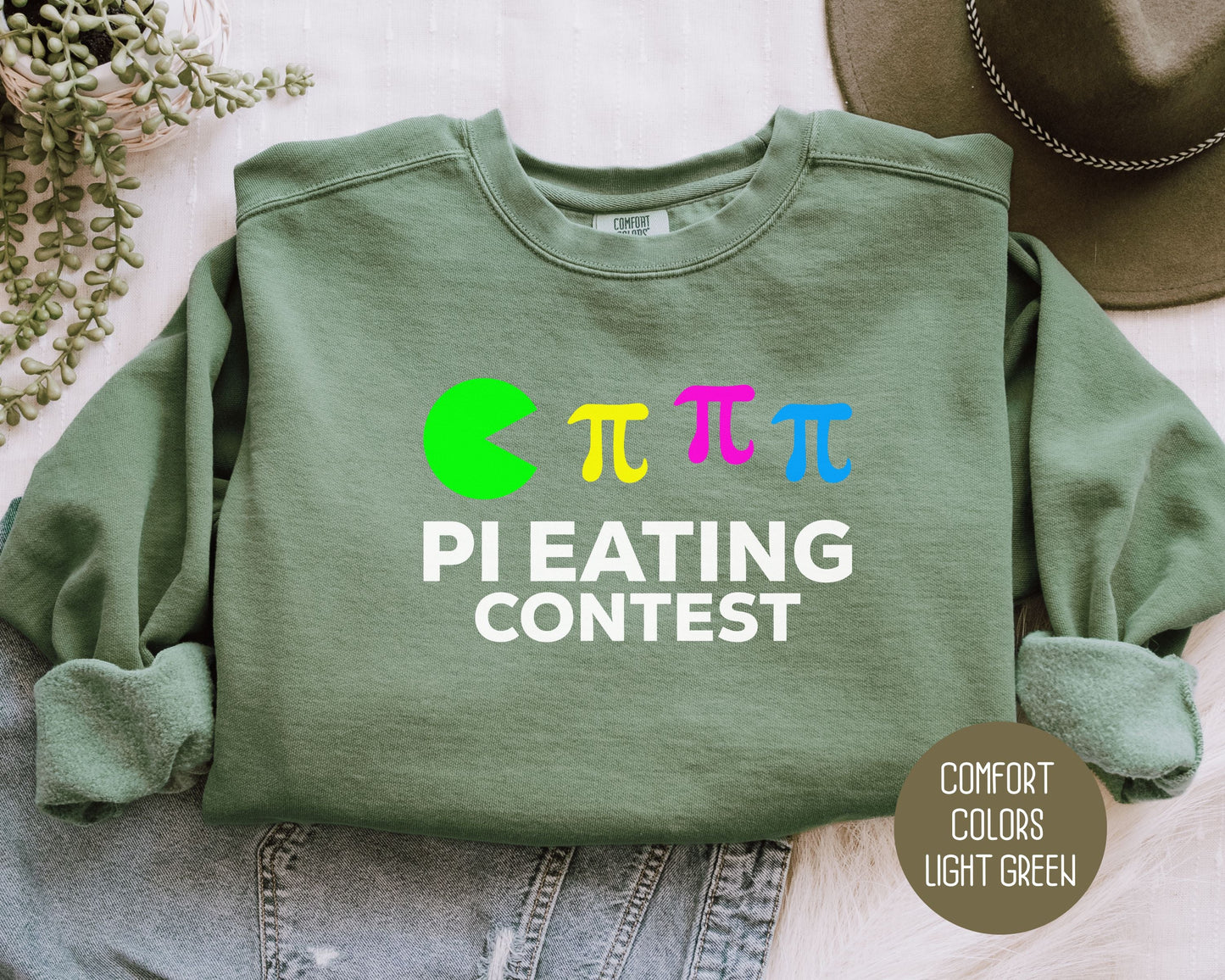 Pi Day Pi Eating Contest Comfort Colors Sweatshirt