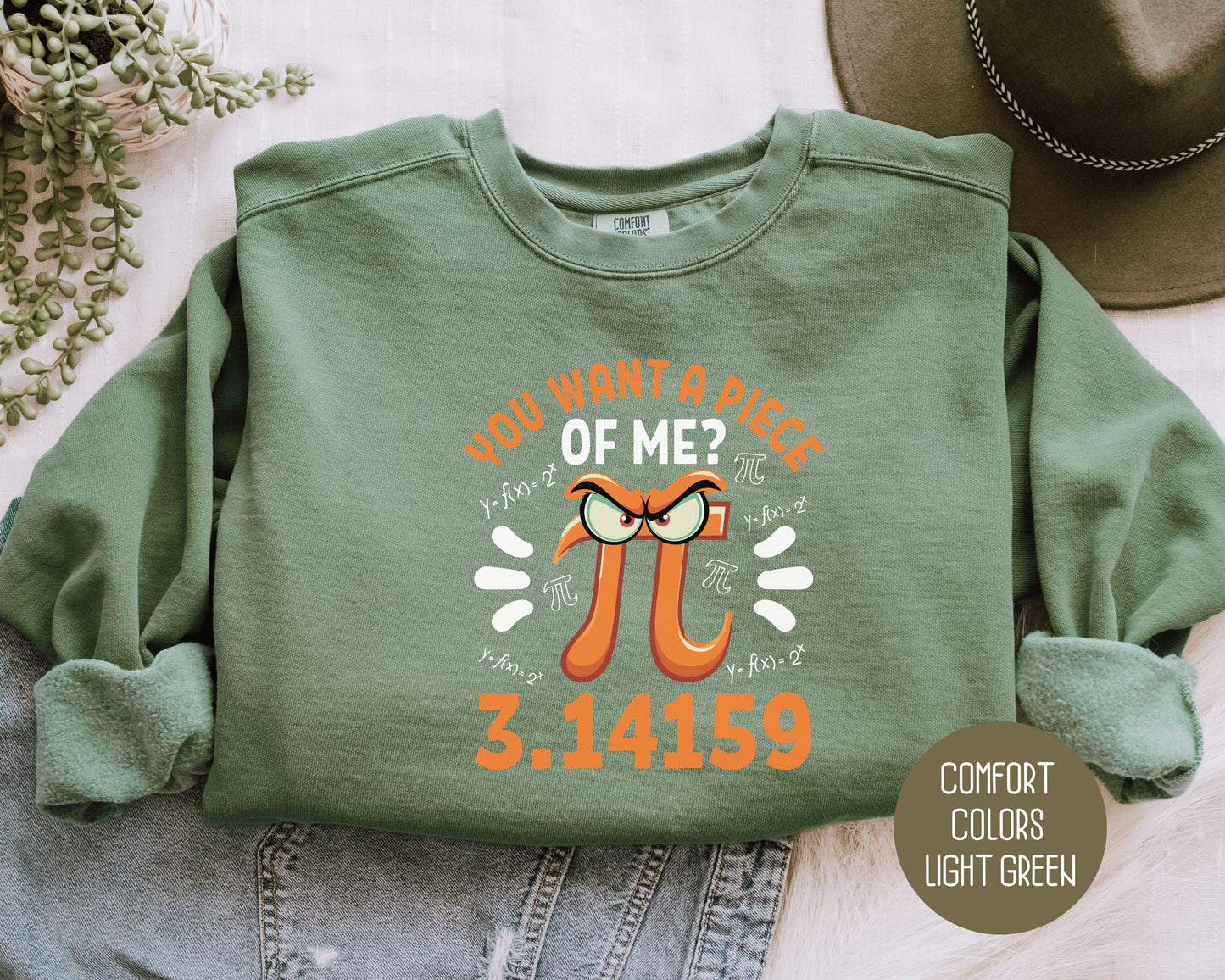 Funny Pi Day Comfort Colors Sweatshirt
