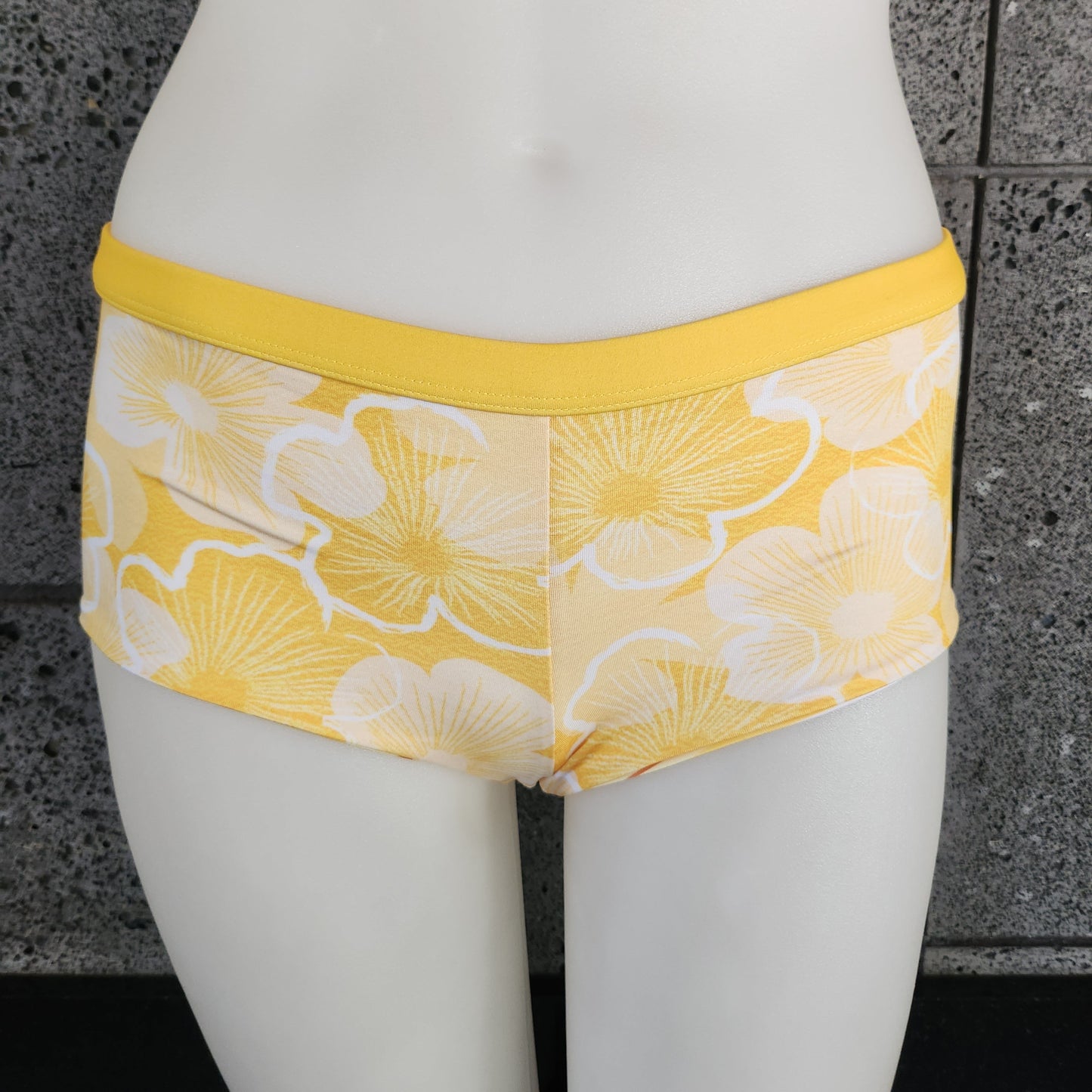 Loco Boutique Hibiscus Line Reversible Boyshort Swim Bottom