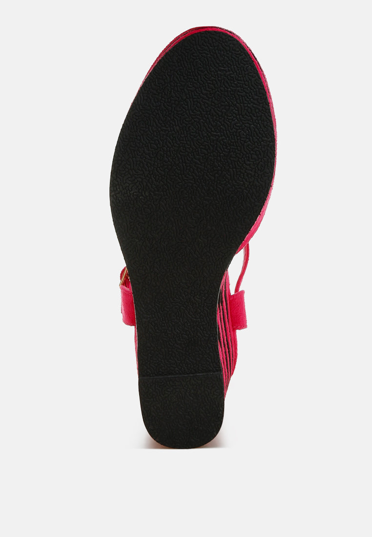 Manifest Dual Tone Wedge Sandals