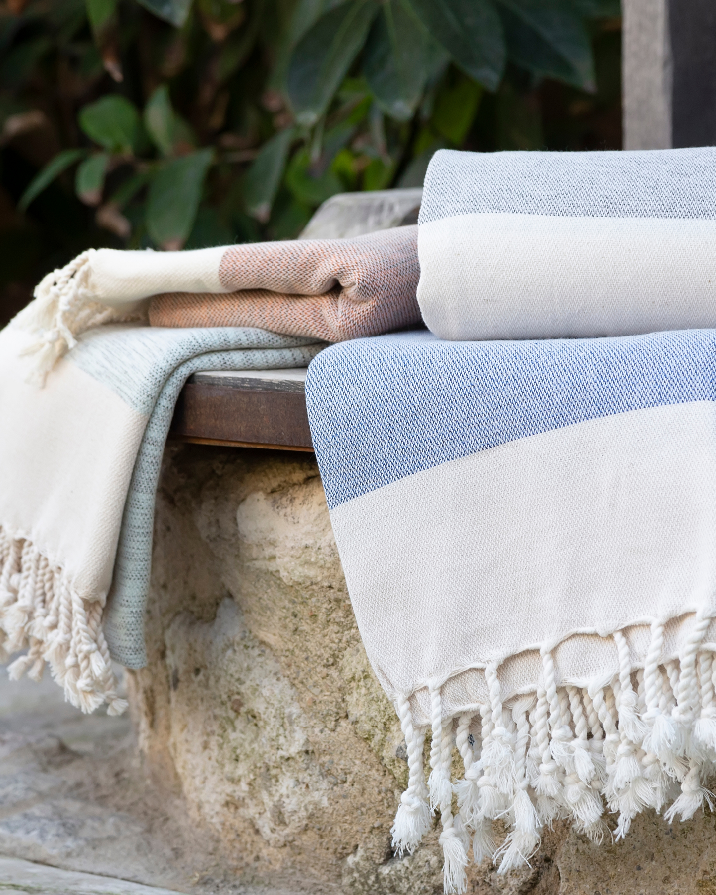 MANOLIA Beach Towel, Turkish Bath Hammam Towel, Spa & Sauna Towel - Turquoise