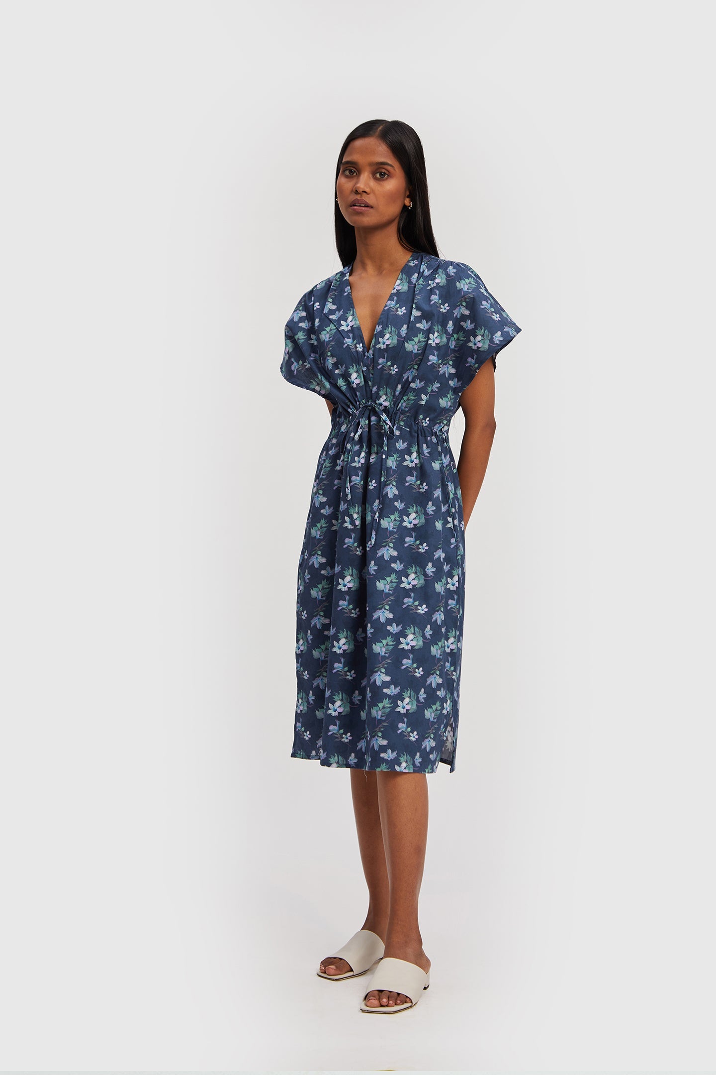 Midnight Oversized Gathered Dress