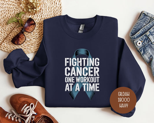 Fighting Cancer One Workout at a Time Sweatshirt