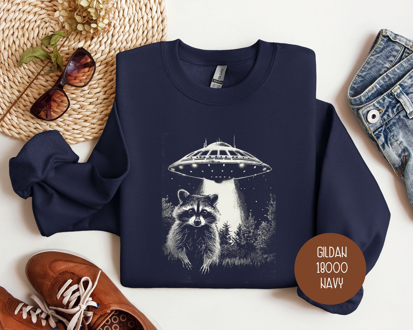 Raccoon UFO Sweatshirt