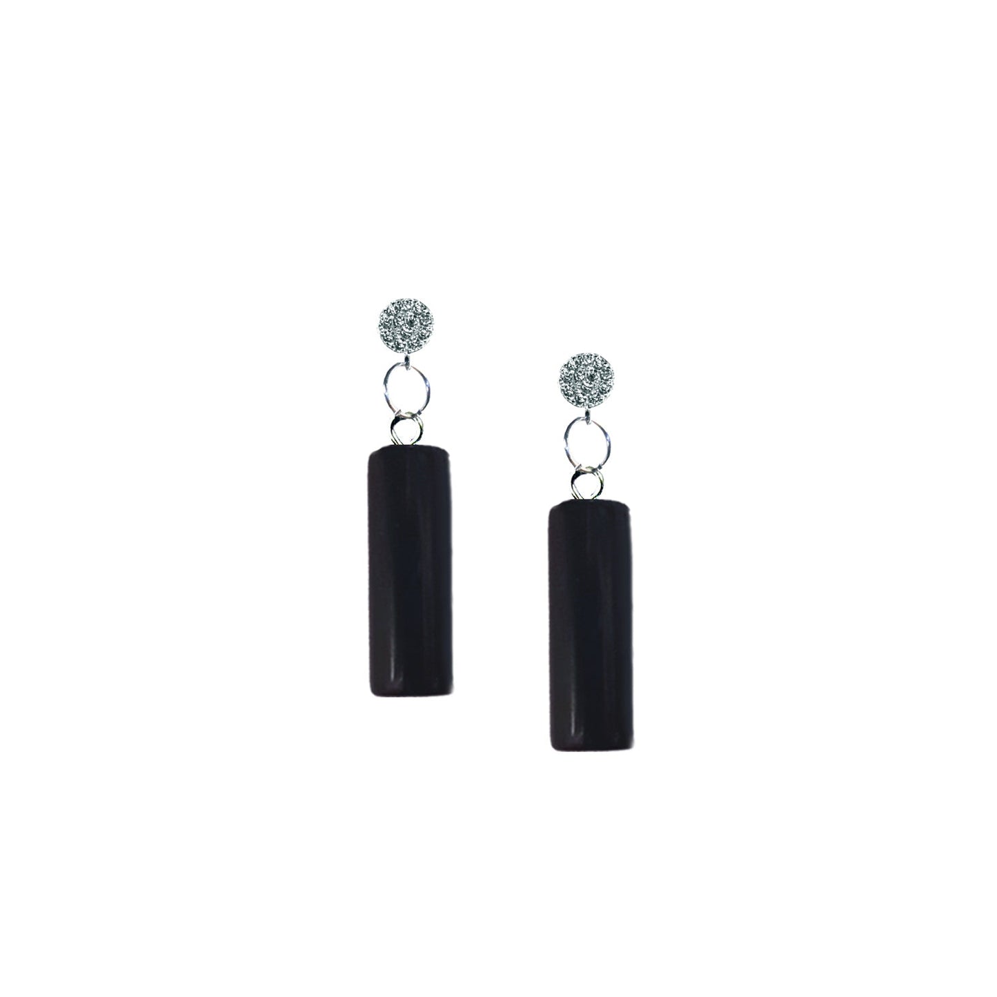 Onyx Stud Earrings, Gemstone Earrings, Sterling Silver Stud Earrings | by nlanlaVictory