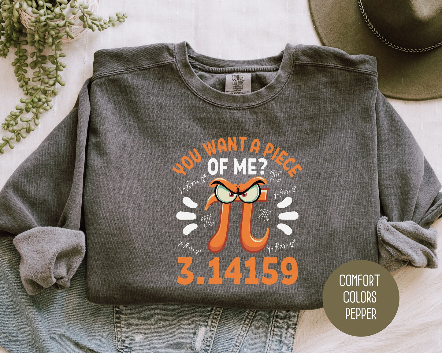Funny Pi Day Comfort Colors Sweatshirt