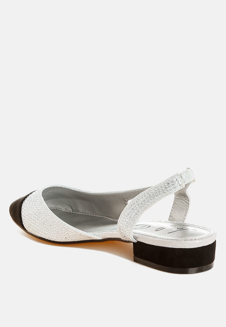 Rerita Rhinestone-Studded Glitter Sandals