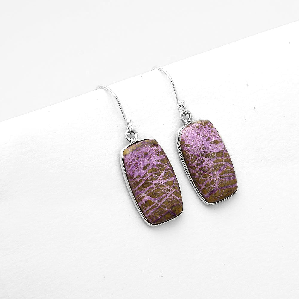 Natural Purpurite - South Africa Earrings E-1001 SDE50350