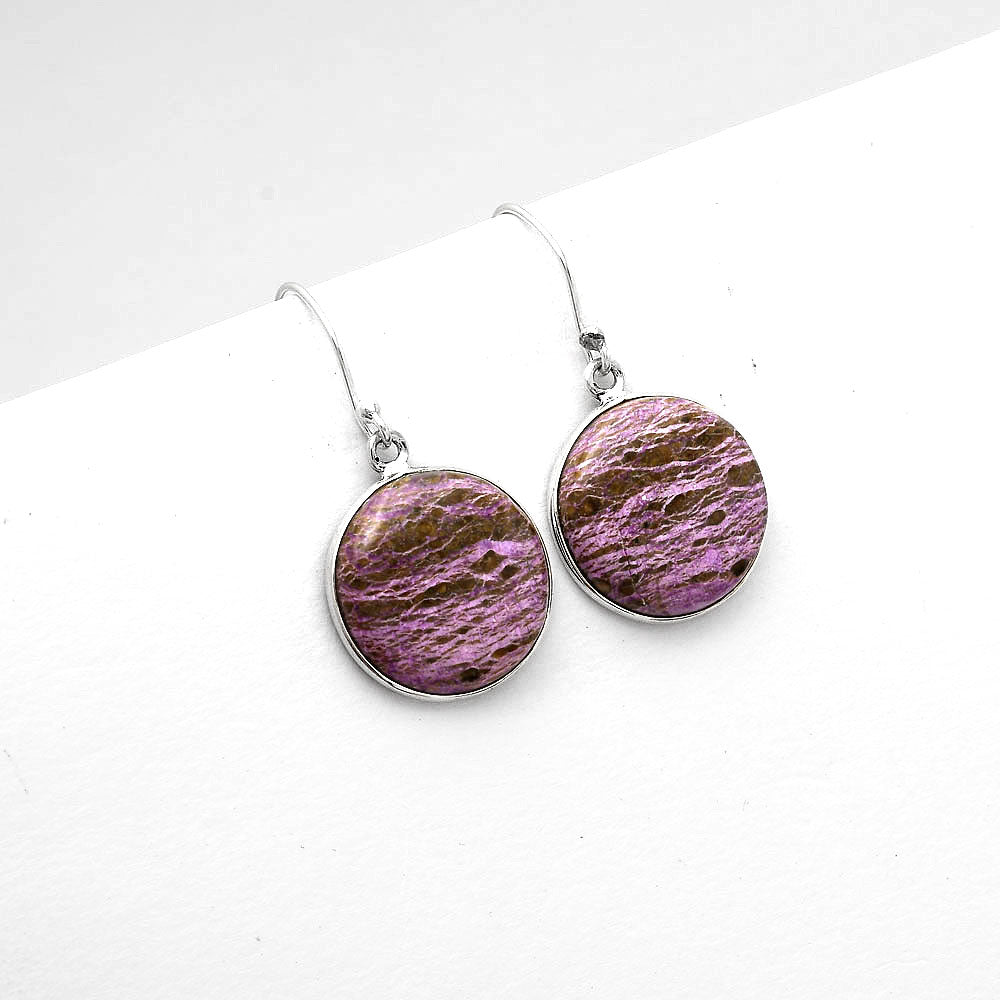 Natural Purpurite - South Africa Earrings E-1001 SDE50469