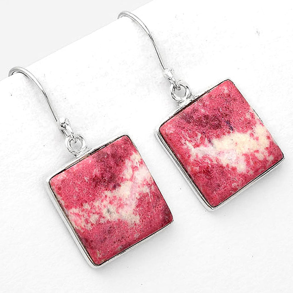 Natural Pink Thulite - Norway Earrings E-1001 SDE50551