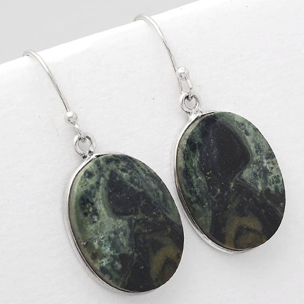 Natural Star Galaxy Jasper Earrings E-1001 SDE50852