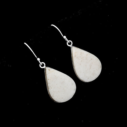 Natural White Scolecite Earrings E-1001 SDE52102