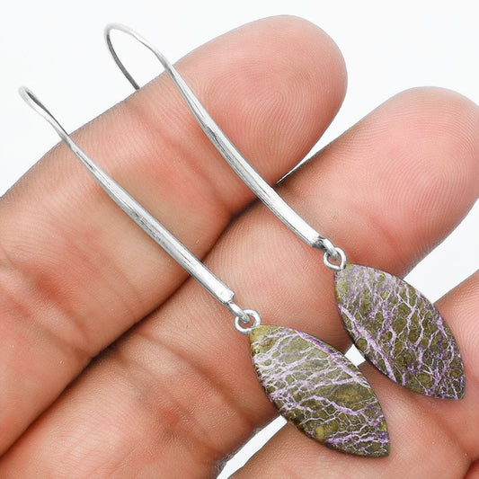 Natural Purpurite - South Africa Earrings E-1095 SDE55612