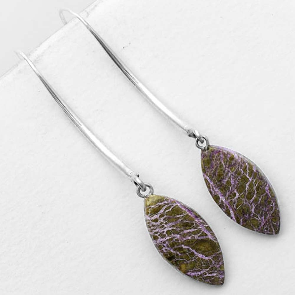 Natural Purpurite - South Africa Earrings E-1095 SDE55612