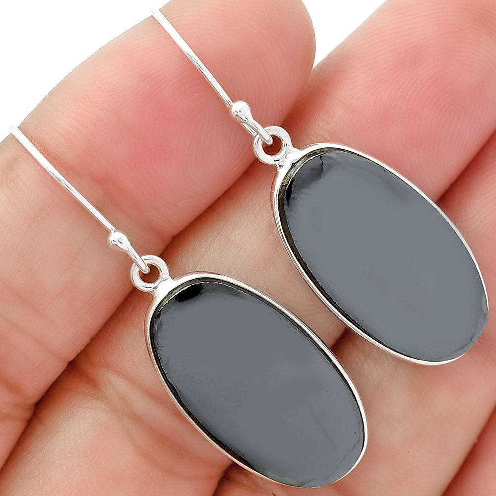 Natural Gunmetal Earrings E-1001 SDE63224