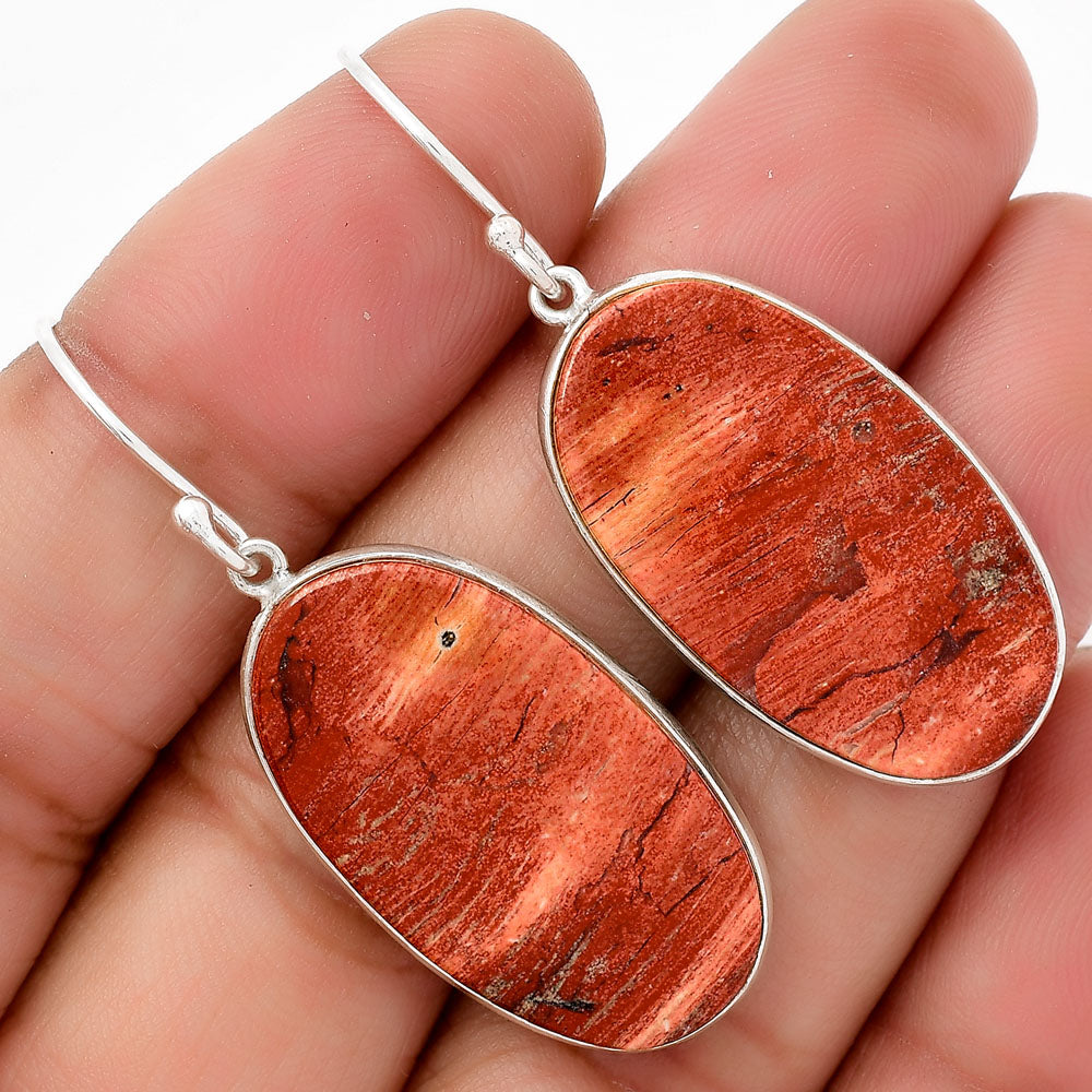 Natural Snake Skin Jasper Earrings E-1001 SDE67870