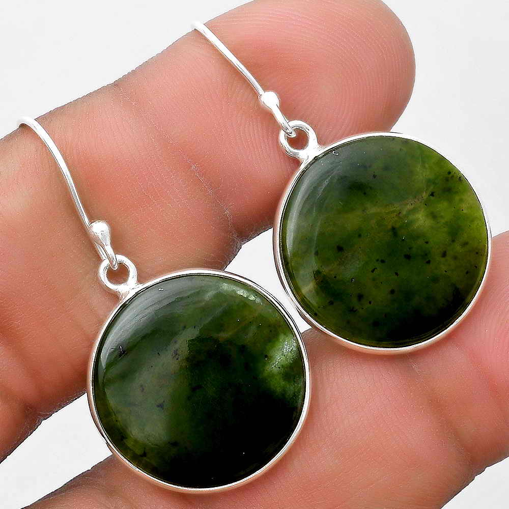 Natural Chrome Chalcedony Earrings E-1001 SDE69561