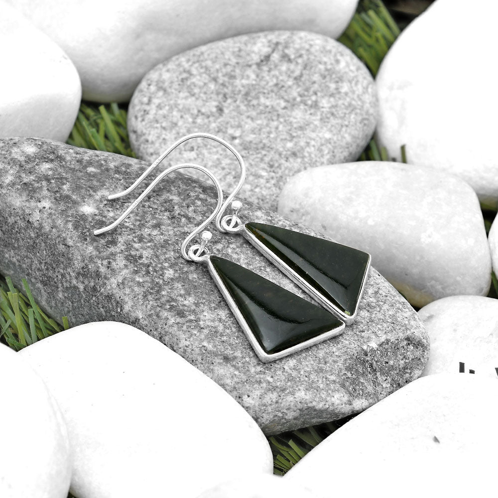Natural Chrome Chalcedony Earrings E-1001 SDE69571