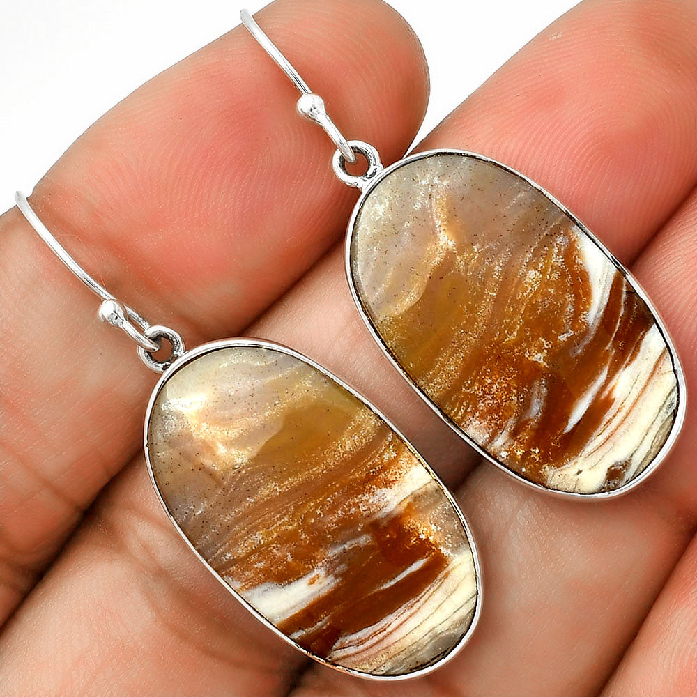 Natural Imperial Dedise Jasper Earrings E-1001 SDE70350