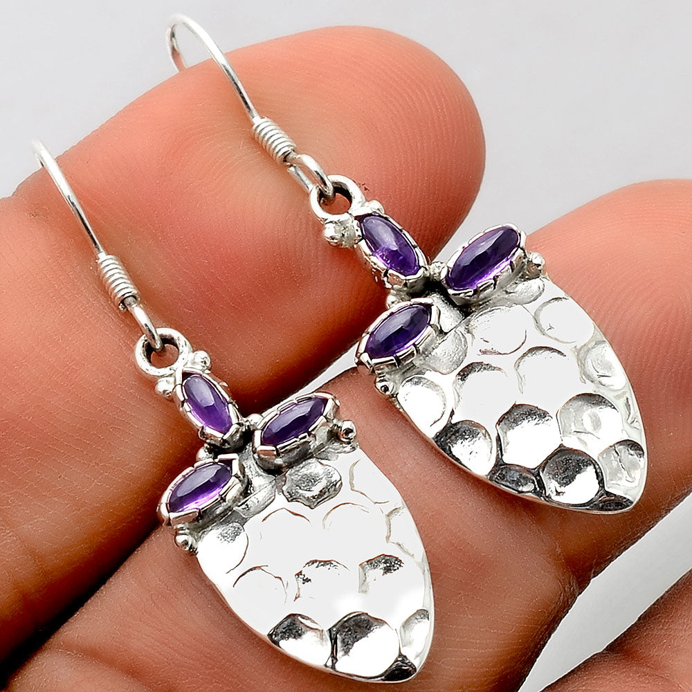 Natural Amethyst - Brazil Earrings SDE86175