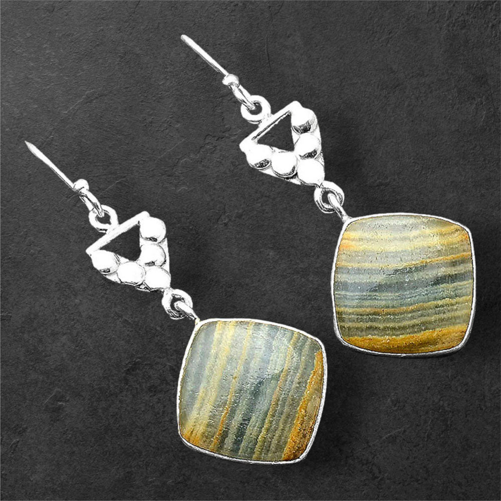 Natural Blue Aragonite Earrings E-1094 SDE86219