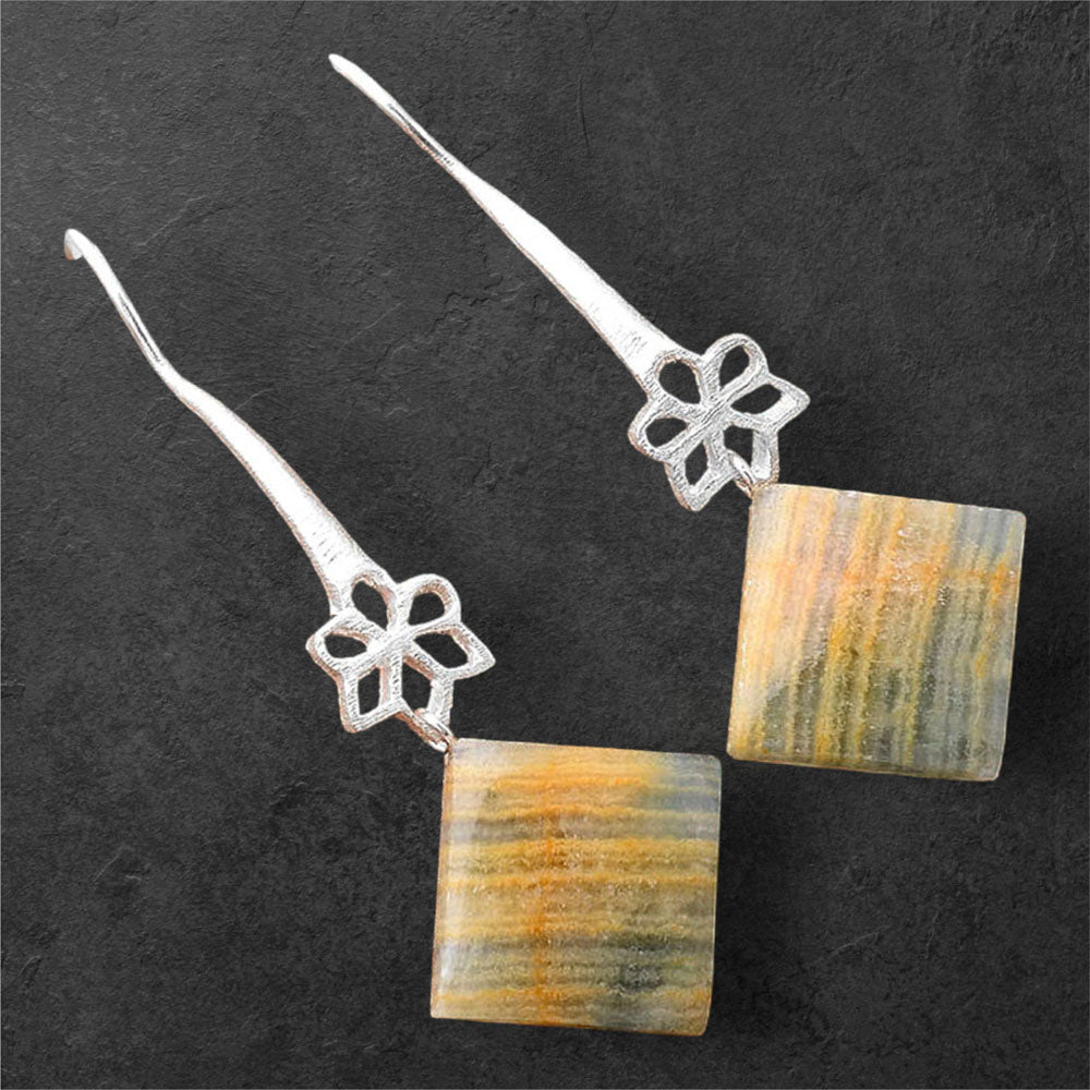 Natural Blue Aragonite Earrings E-1205 SDE86280