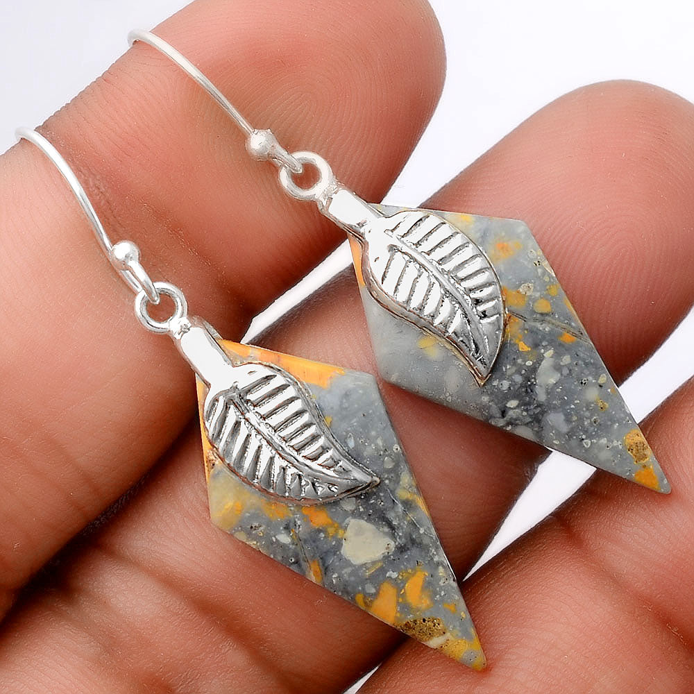Natural Maligano Jasper - Indonesia Earrings E-1137 SDE86936