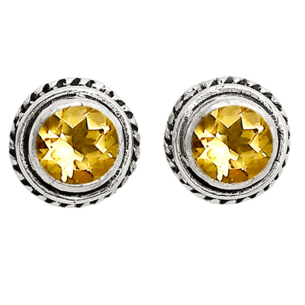 Citrine Stud Earrings E-1245 SDE90319