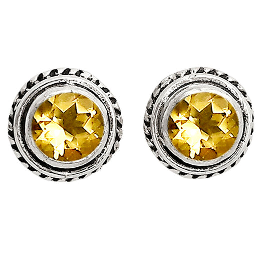Citrine Stud Earrings E-1245 SDE90319