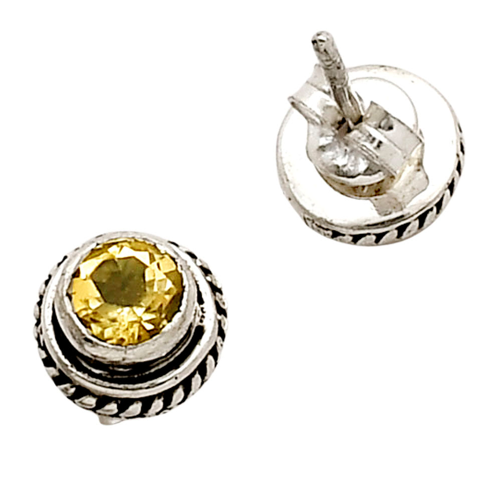 Citrine Stud Earrings E-1245 SDE90319