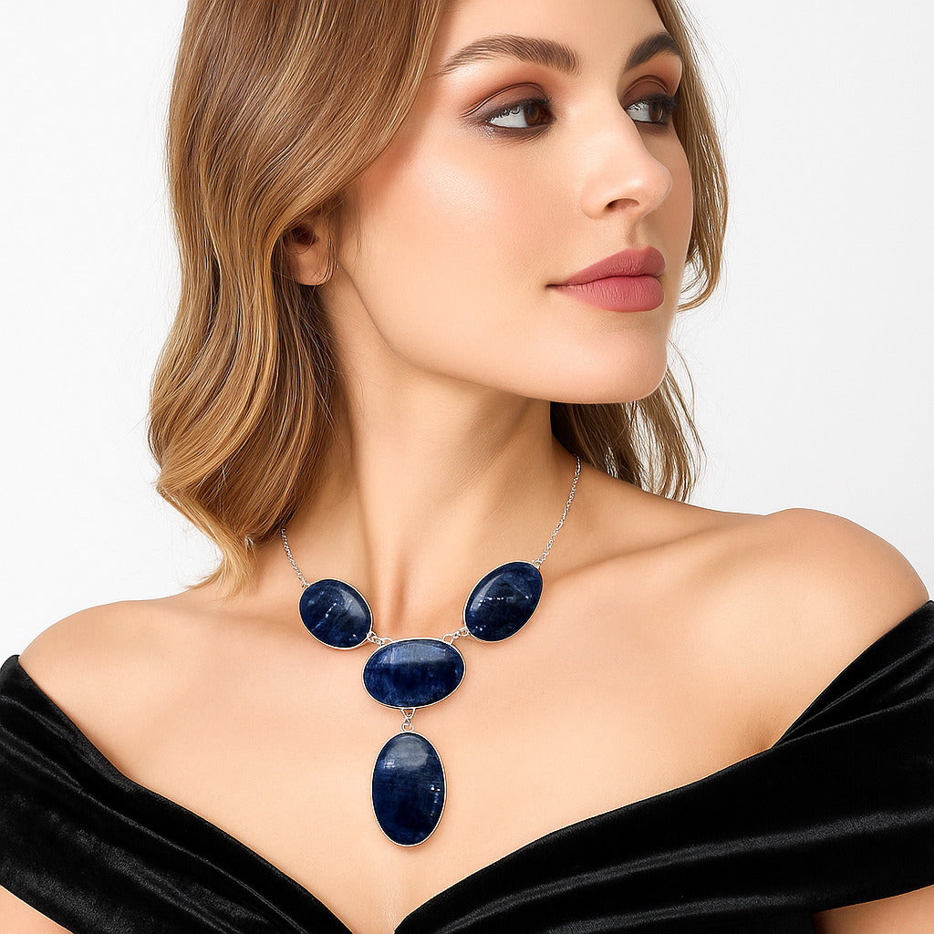 Natural Sodalite Necklace N-1013 SDN1870